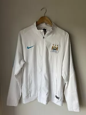 Man City 10s Track Jacket Original Authentic Vintage Football Shirt • £25