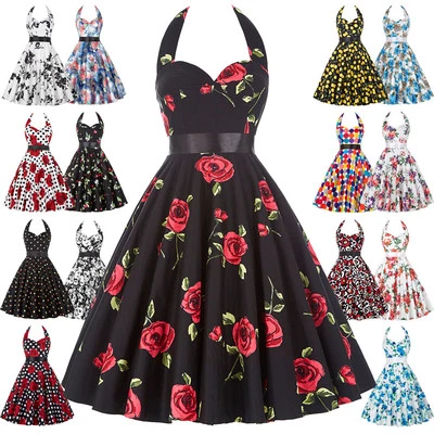 £23.28 • Buy Plus Size Ladies 50s 60s Retro Swing Pinup Girls Rock N Roll Evening Party Dress