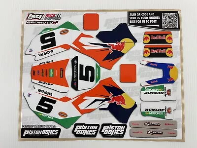 New Losi Pro Moto Mx Graphics Decals Ktm Dungey 5 Hinson Motorex Sxf 250 450 Rc • $65