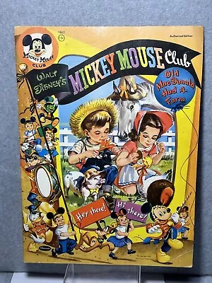 WDP Mickey Mouse Club Coloring Book Old MacDonald 1955 • $19.55