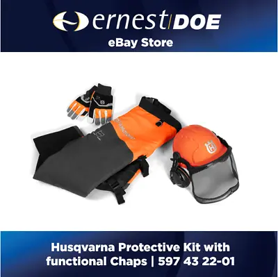 £134.95 • Buy Husqvarna Protective Kit | Chainsaw Helmet | Gloves | Chaps | 597 43 22-01