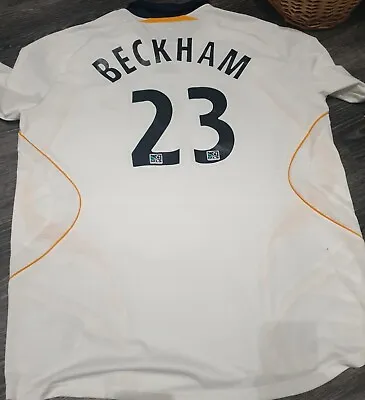 £55 • Buy David Beckham #23 LA GALAXY Home  Shirt Adidas Football Size XXL
