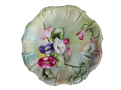 Antique Limoges Star Mark  1903 Morning Glory Cabinet Plate D 9 1/4  • $89