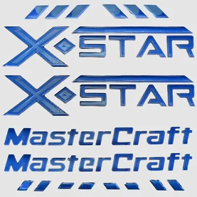 MasterCraft Boat Raised Decals 7501599 | X Star Mediterranean Blue (Kit) • $308.02