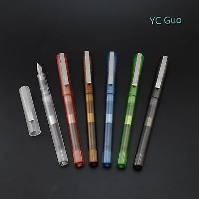 $8.50 • Buy 6X Jinhao 991 Transparent Demonstrator Fountain Pen Fine Nib One For Each Color