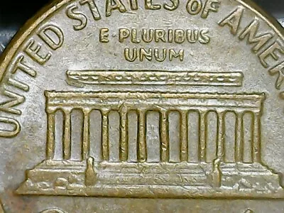 1969 D Lincoln Memorial Penny NO FG And Floating Roof Error • $1