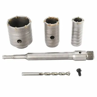 5pcs Concrete Hole Saw Kits 30-50mm SDS Plus Shank Masonry Hole Saw Cutters • $22.99