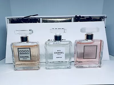 New Chanel Parfum Perfume 3 Pack Vintage CoCo (2) No5 (1) 7.5ml Each • $108.95