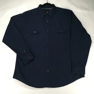 J. FERRAR MODERN FIT Men's Shirt Size XXL 2XL Spandex Solid Blue Shoulder Straps • $14.99