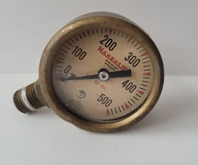 Vintage Marrquette Mondern Engineering Company Gas Torch Gauge 500 Steam Punk  • $35