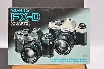 Original Instruction Manual - Yashica FX-D 35MM SLR • £3.99