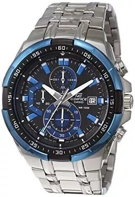 Casio Edifice Efr-539d-1a2vudf Silver Blue Chronograph Watch For Men's • $152.50