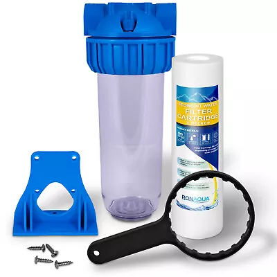 10  Clear Standard Whole House Water Filter System With 1 Micron Sediment Filter • $25.99