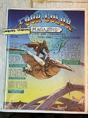 1987 FOUR COLOR Magazine #5 The Magic Of Moebius W/ Blackthorne Poster | Combine • $8