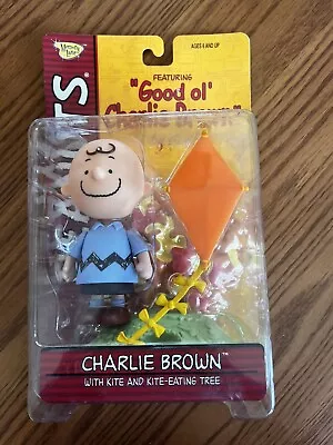 Vtg. Peanuts Good Ol’ Charlie Brown Figure W/ Tree & Kite Memory Lane NIP 2002 • $8
