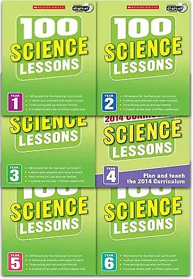 100 Science Lessons: 2014 Curriculum Collection - 6 Books Set Pack (Year 1 To 6) • £69.99