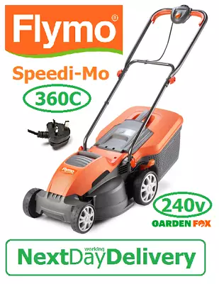 New FLYMO Speedi-Mo 360C Mains Corded 240V Electric Lawnmower 7391736343060 ZTM • £112.97