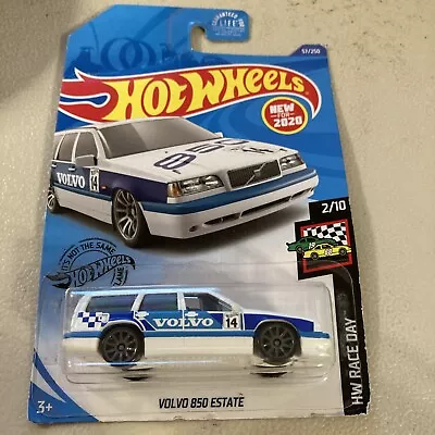 2020 Hot Wheels HW Race Day 2/10 Volvo 850 Estate White #57/250 • $6.55