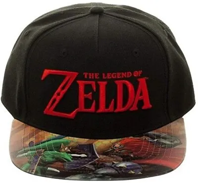 Legend Of Zelda Game Printed Vinyl Flat Bill Adjustable Snapback Baseball Cap • $12.99