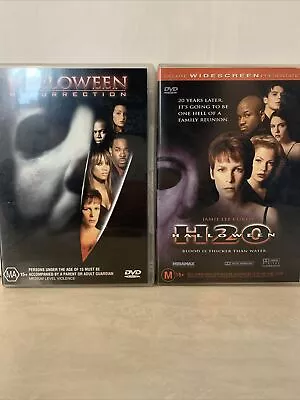 Halloween Films 2x DVD Bundle Lot Bulk - Resurrection + H20 • $9.99