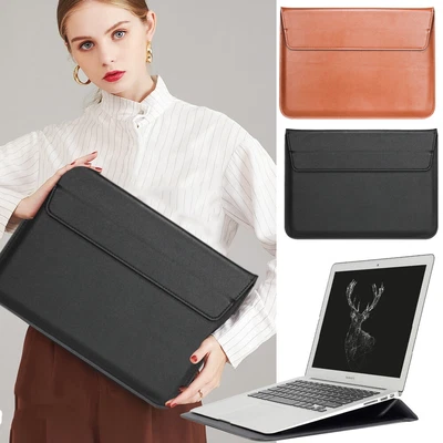 £10.43 • Buy PU Leather Laptop Carry Pouch Sleeve Case Stand Bag For Apple IPad/Macbook