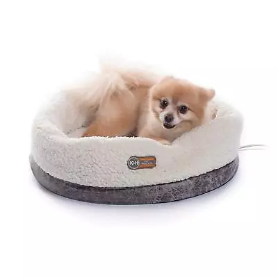 Heated Thermo-Snuggle Cup Bomber Indoor Heated Cat Bed Heated Pet Bed For In... • $54.65