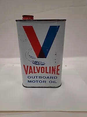 Vintage Valvoline Outboard Motor Oil Can Great Graphics • $20.50