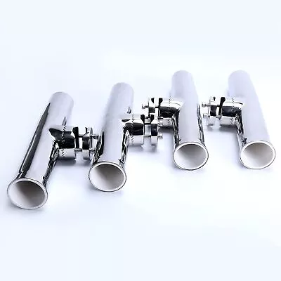 Amarine Made 4PCS Fishing Rod Holder Stainless Clamp On For Rails 7/8  To 1  • $65.99