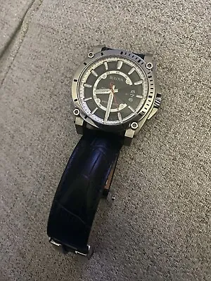 Bulova Precisionist Mens Watch Rare Titanium Custom Leather Band • $299