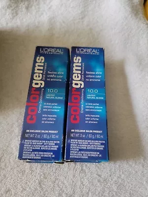 Colorgems Creme Conditioning Demi Permanent #10 Lightest Natural Blond 2 Oz 2pak • $15.97