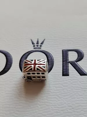 Pandora Union Jack London Bus Charm #791049ER • £18