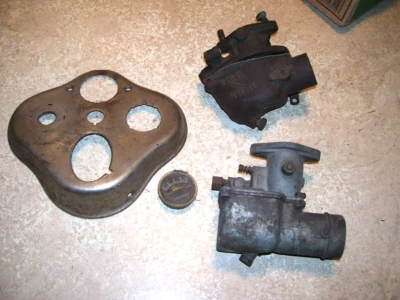 $9.99 • Buy Lot Of Vintage Car Parts Model A Ford Car Dash 2 Carburetors 1 Marvel Schebler