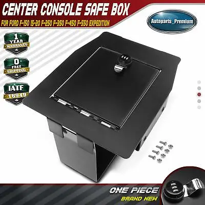 Center Console Vault  Safe Box For F-150 2015-2020 F-250 F-350 F-450 Super Duty • $79.99