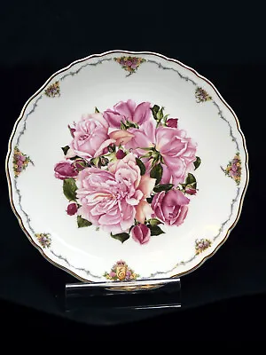 Royal Albert Queen Mother ALBERTINE ROSE Favourite Flower Plates Gold Rim Ltd Ed • £3.90