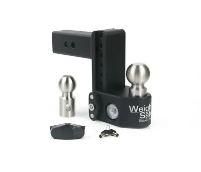 Weigh Safe Hitches SWS8-2 Steel Adjustable 8  Drop Hitch Ball Mount 2  Shaft • $339