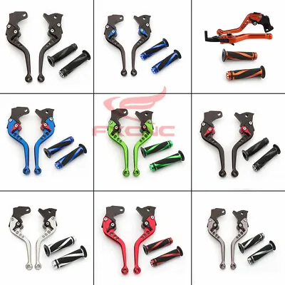 $17.99 • Buy Motorcycle Handle Grips Brake Clutch Levers For Yamaha YZF R1 04-08 R6 2005-2016