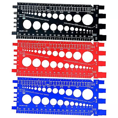 Nut Bolt & Screw Measuring Gauge Imperial & Metric Size Thread Pitch Tool • $14.48