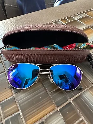 Maui Jim Baby Beach Polarized Sunglasses - Silver/Blue Hawaii MJ245 17 • $150
