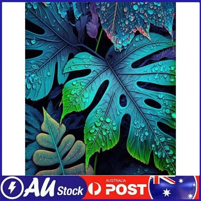 $11.69 • Buy 5D DIY Full Round Drill Diamond Painting Monstera Deliciosa Decoration (A3085)