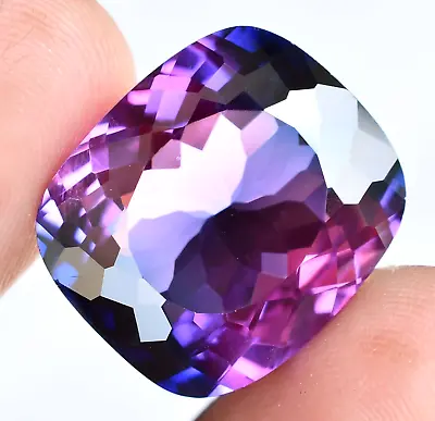 Natural Purple Blue Montana Sapphire 39.25 Ct Flawless Certified Loose Gemstone • $74.99