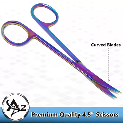 Small Curve Scissors For Grooming - Beard Ear Eyebrows Moustache Nose Trim • $6.99