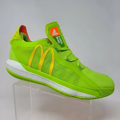 Adidas McDonald’s Rare Dame Sauce Limited Ed. SOLAR SLIME/SOLAR ORANGE Size 16 • $199.99