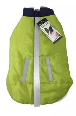 Zack & Zoey Dog Coat Reversible Reflective Jacket Size Small Citron Fit 12” Dogs • $9.99