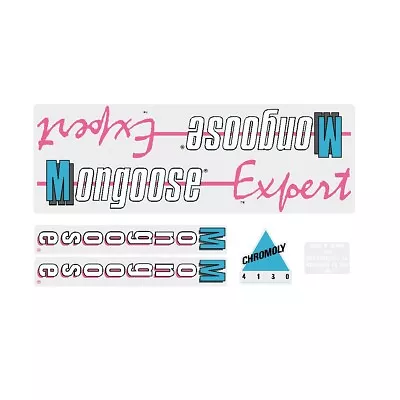 1987 Mongoose - Expert Decal Set - Blue Frame • $39.95