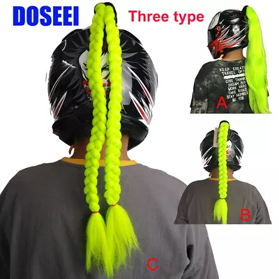 Hand-made Helmet Braids / Ponytail Motorcycle/Bicycle Helmet Wig Hair 1pcs B5# • $20.99