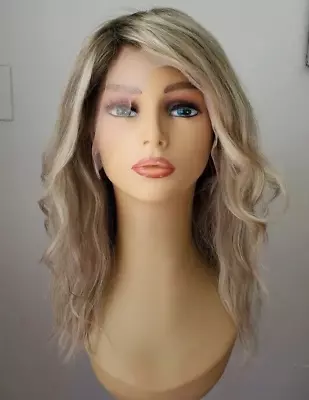 Parrucca Mezza 100% Capelli Umani, Pezzo Di Capelli 3/4 - Foto 4