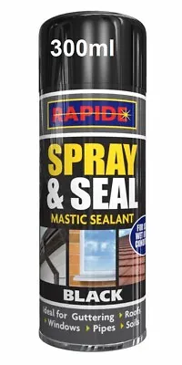 £8.99 • Buy Leak Stop Spray N Seal Fix Black Instant Waterproof Sealant Mastic Gutter Roof