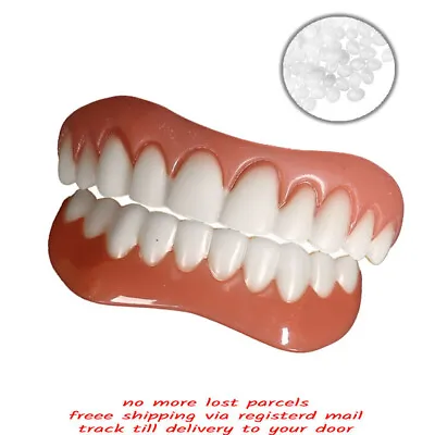 Top And Bottom Veneers False Teeth Smile Cosmetic Denture Dental Perfect Smile • $14.97