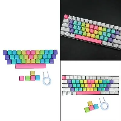 £12.86 • Buy PBT 39 Keycaps DIY Custom Universal Mechanical Keyboard Rainbow Colour