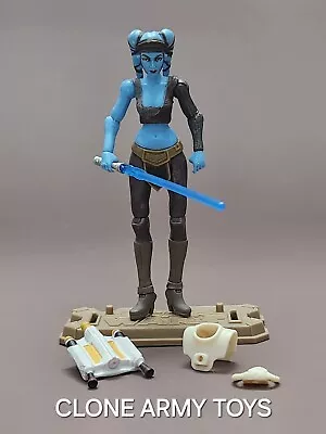 Star Wars Aayla Secura Jedi Knight Clone Wars Collection CW14 3.75 • $17.99